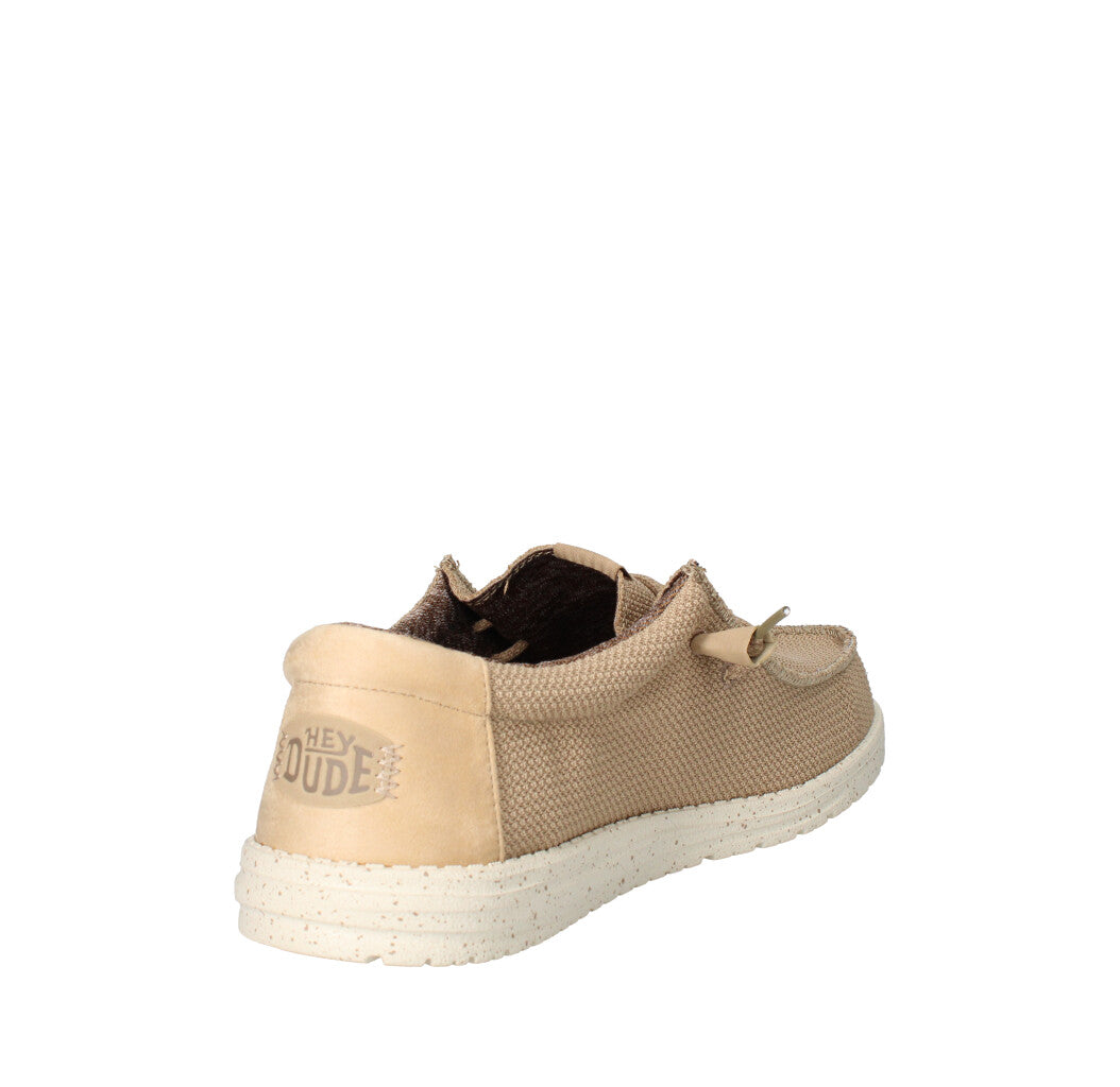HEY DUDE SNEAKERS  WALLY SPORT MESH BEIGE