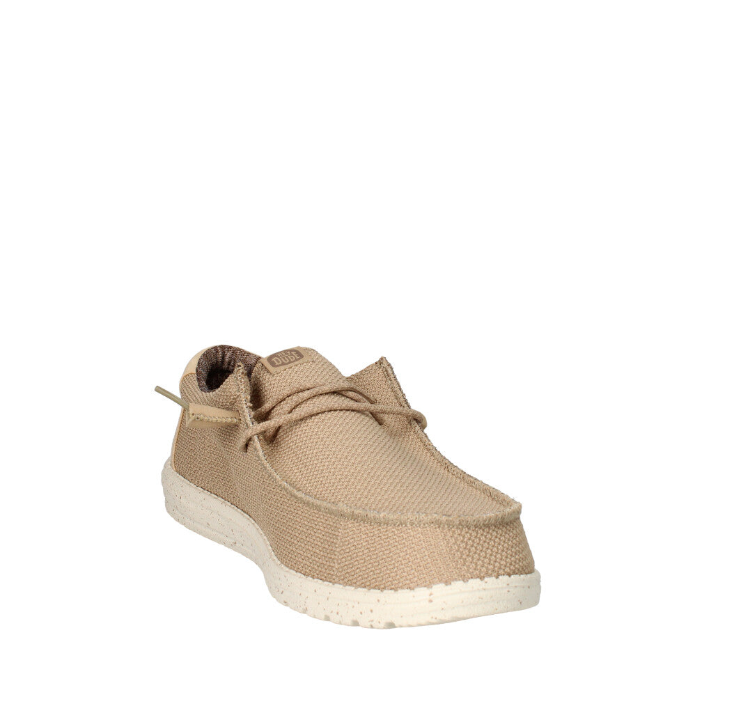 HEY DUDE SNEAKERS  WALLY SPORT MESH BEIGE