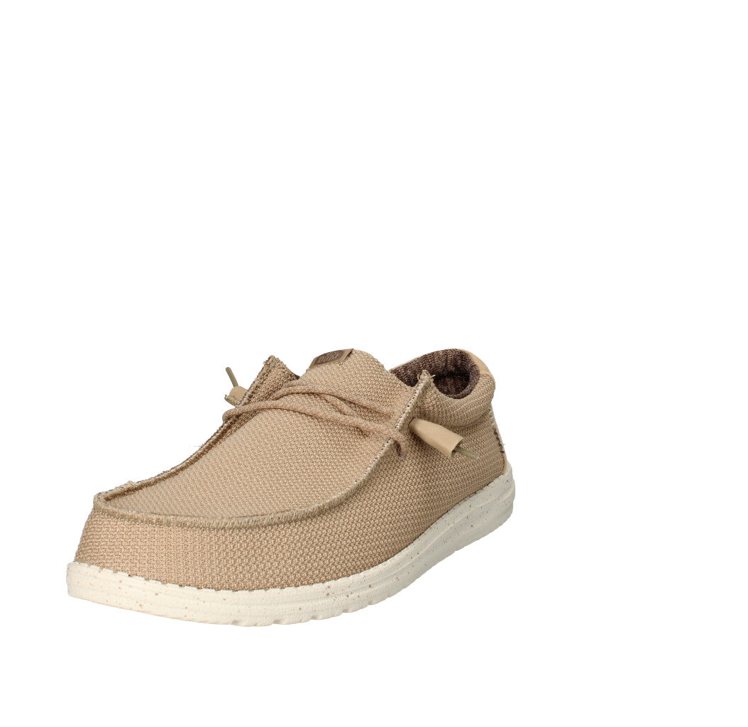 HEY DUDE SNEAKERS  WALLY SPORT MESH BEIGE
