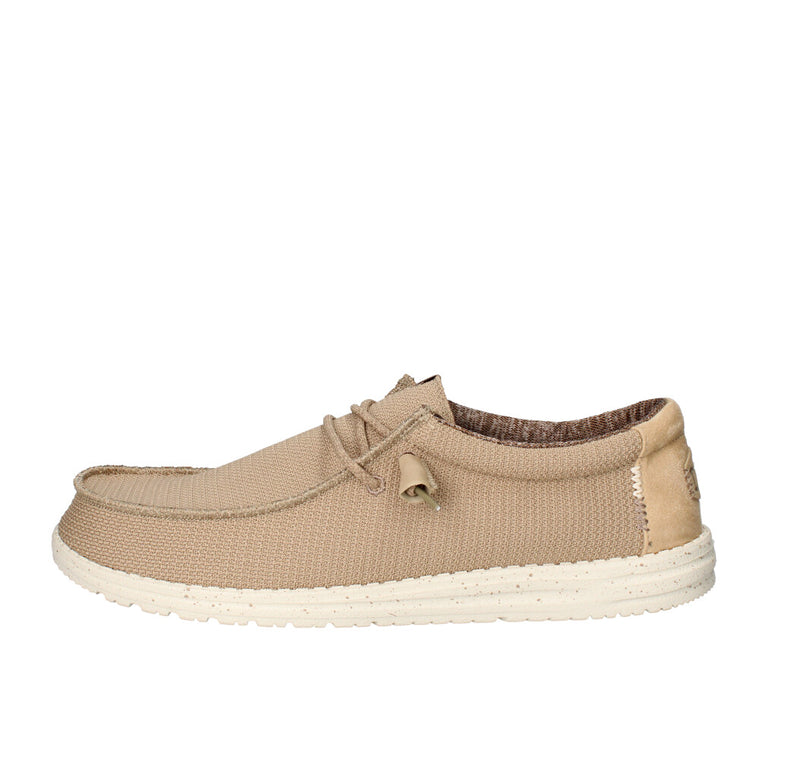 HEY DUDE SNEAKERS  WALLY SPORT MESH BEIGE