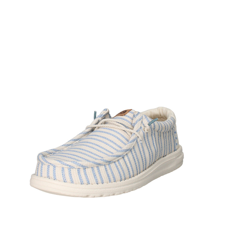 HEY DUDE MOCASSINO  WALLY RESORT AVORIO CELESTE MULTI EGRET