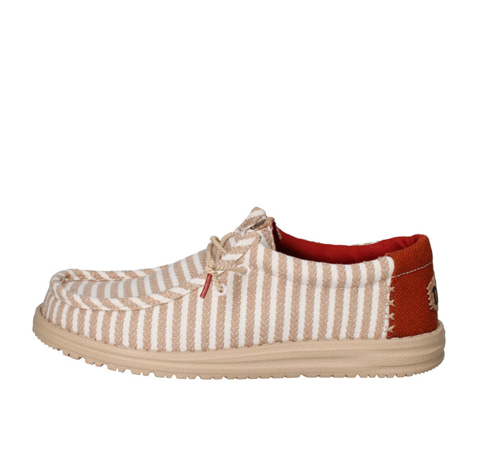 HEY DUDE MOCASSINO  WALLY RESORT AVORIO E TABACCO MULTI CHILI