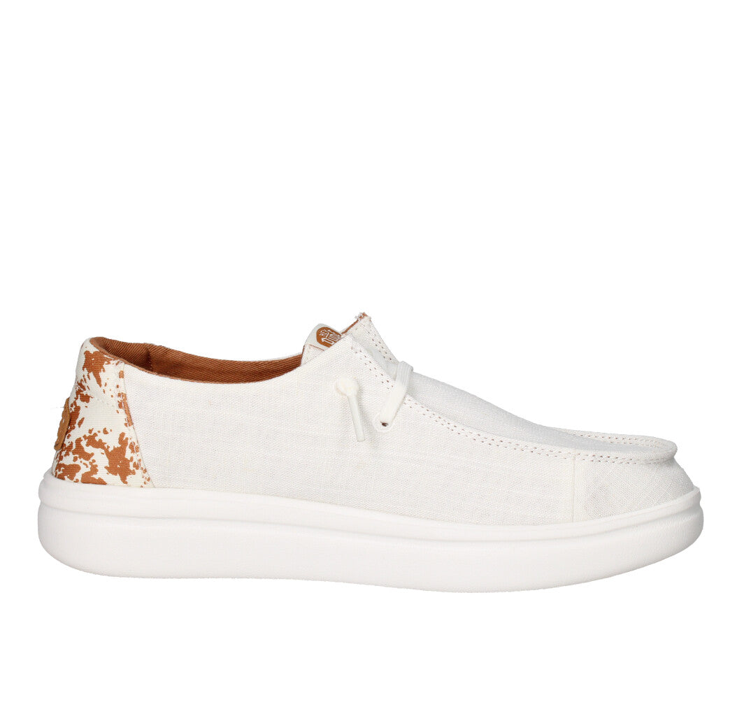 HEY DUDE MOCASSINO Donna WENDY RISE ANIMAL WHITE MULTI