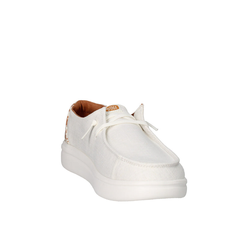 HEY DUDE MOCASSINO Donna WENDY RISE ANIMAL WHITE MULTI