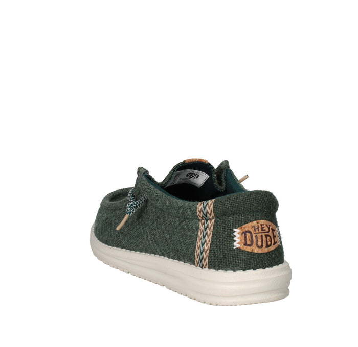 HEY DUDE MOCASSINO  WALLY JUTE SEA GREEN