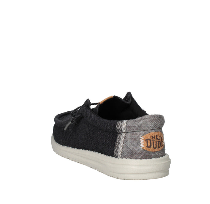 HEY DUDE MOCASSINO  WALLY JUTE NERO GRIGIO