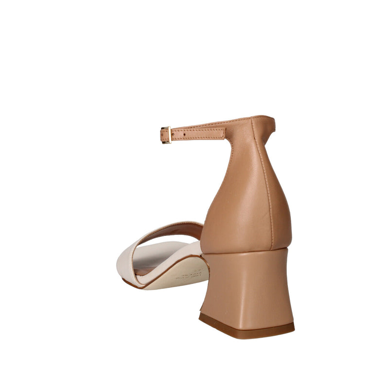 GRM SHOES SANDALO Donna 129 AVORIO E CUOIO CHIARO