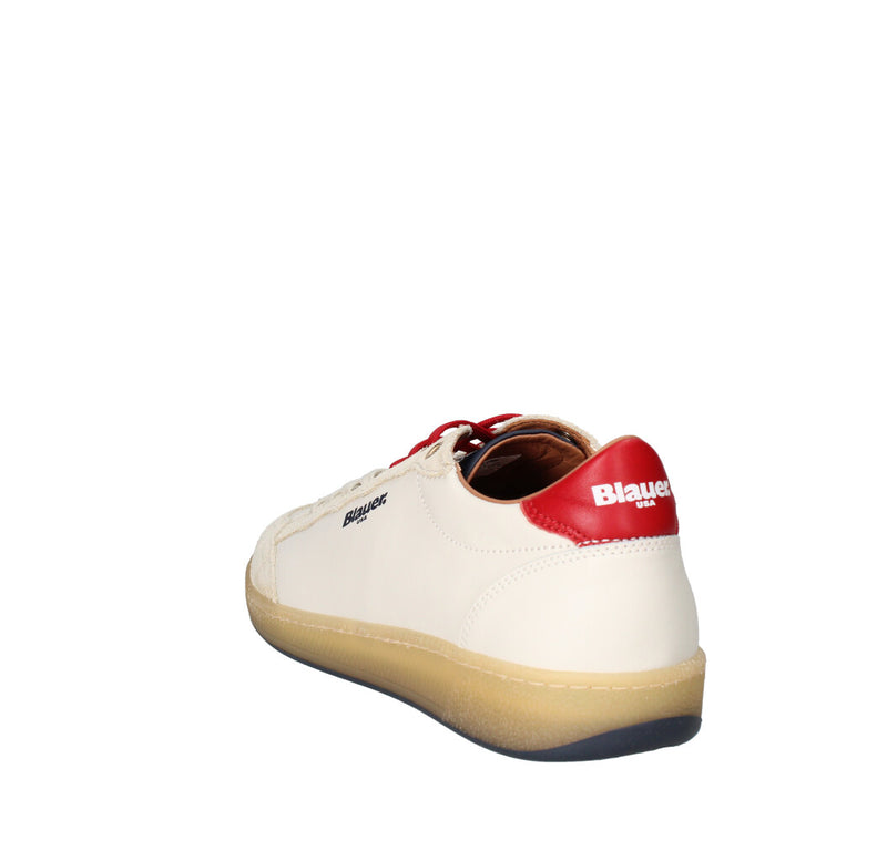 BLAUER. U.S.A. SNEAKERS  S5MURRAY01/VIL WHITE/RED/NAVY