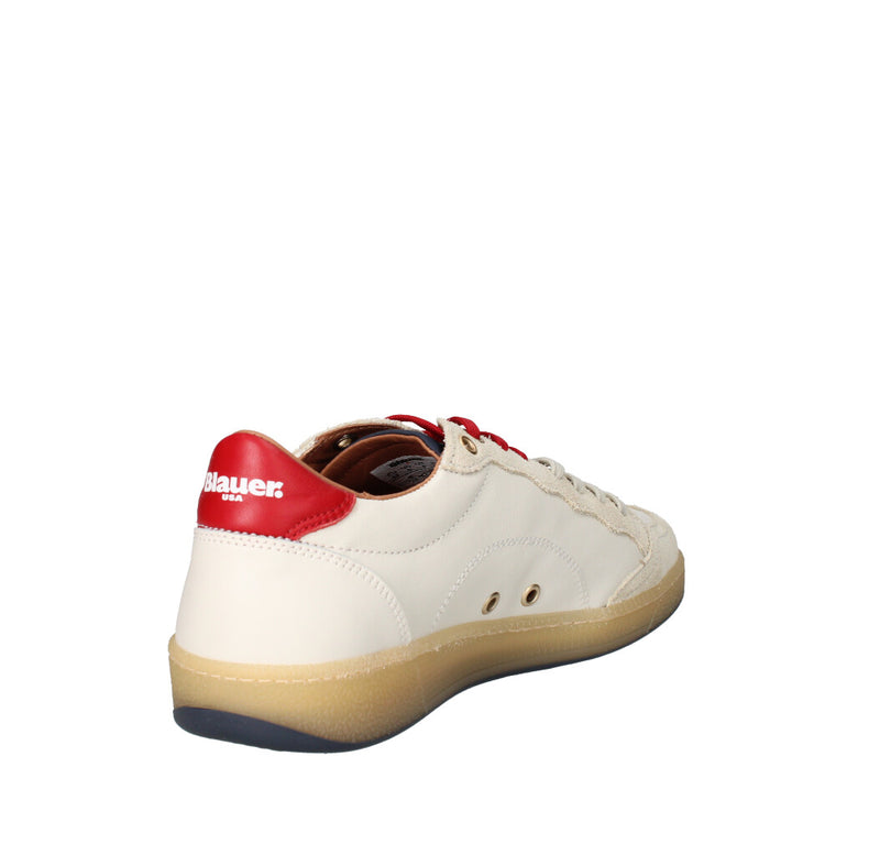 BLAUER. U.S.A. SNEAKERS  S5MURRAY01/VIL WHITE/RED/NAVY