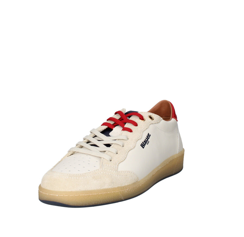 BLAUER. U.S.A. SNEAKERS  S5MURRAY01/VIL WHITE/RED/NAVY