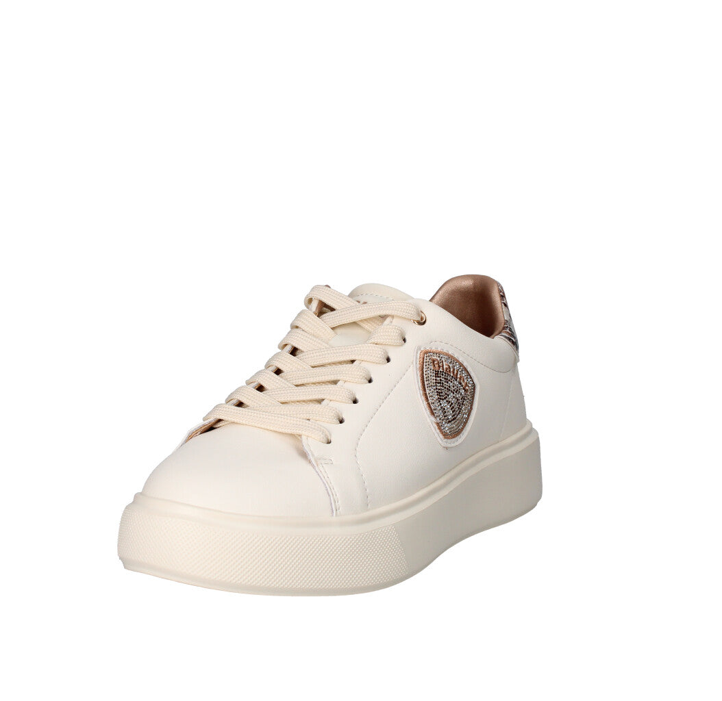 BLAUER. U.S.A. SNEAKERS Donna F5VENUS01/PYT CREMA/PITONE