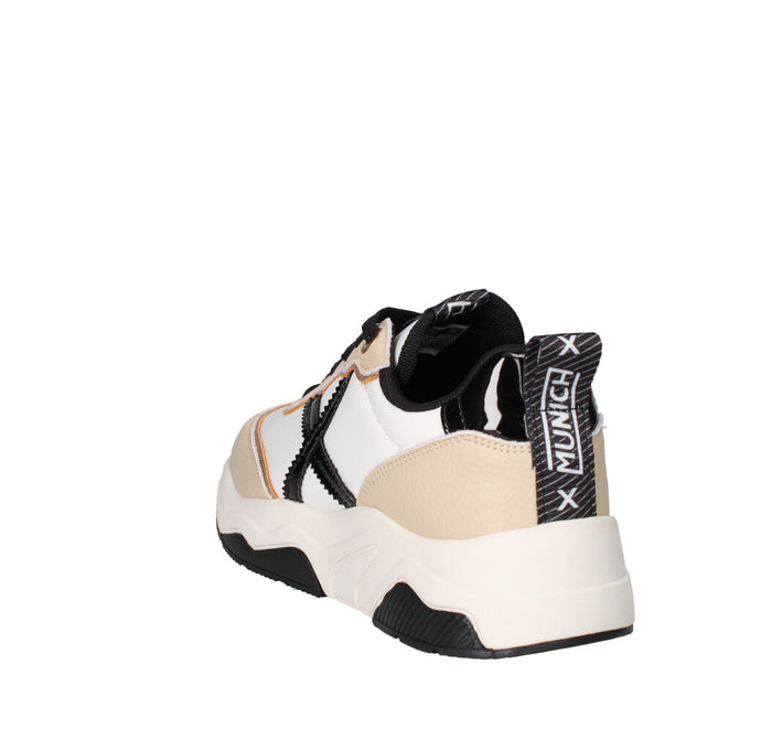 MUNICH SNEAKERS Donna 8770105 BIANCO NERO E BEIGE