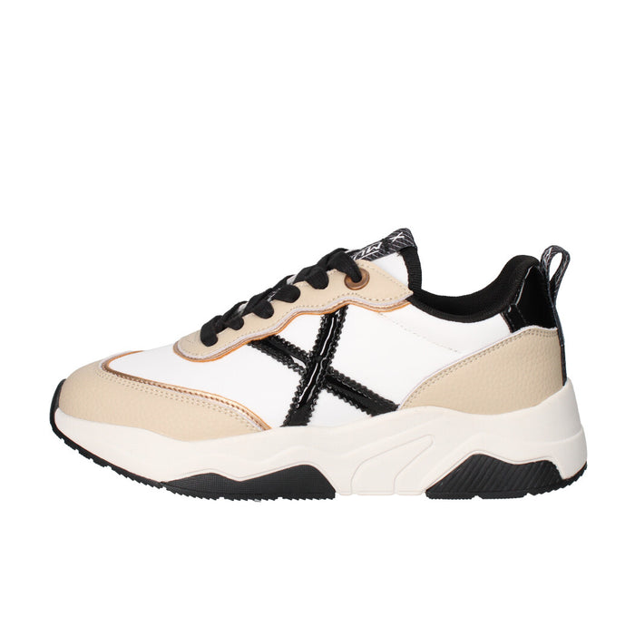 MUNICH SNEAKERS Donna 8770105 BIANCO NERO E BEIGE