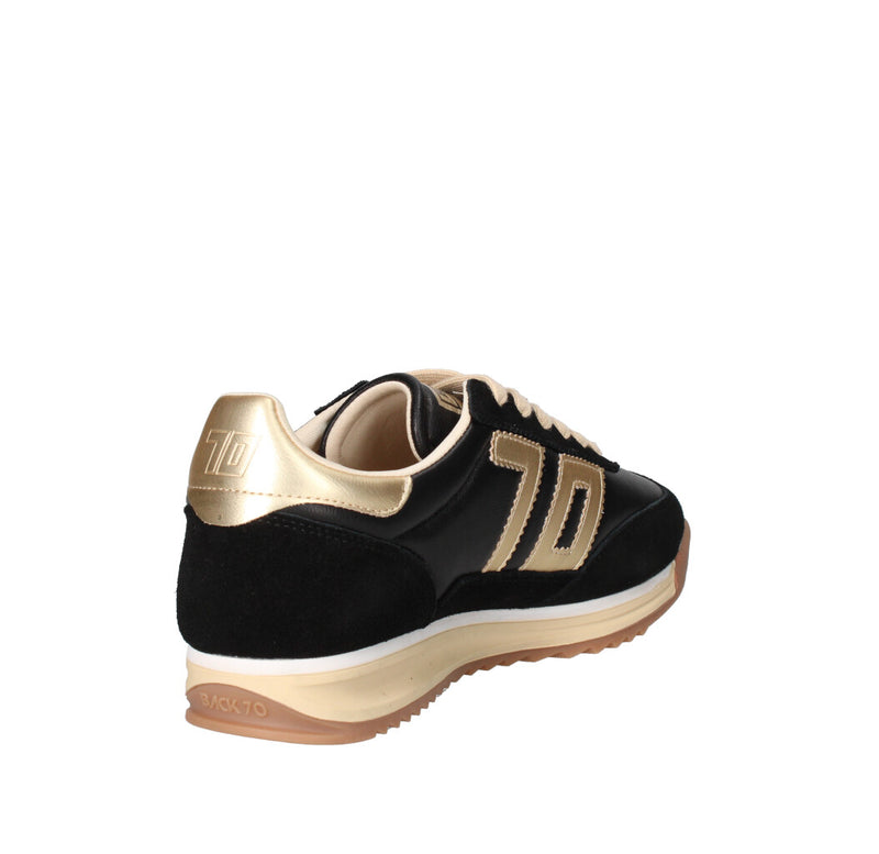 BACK 70 SNEAKERS Donna 108009-000039 NERO E ORO