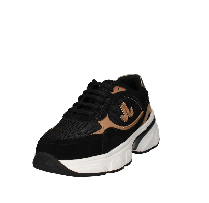 JANET & JANET SNEAKERS Donna J-441 NERO E CUOIO