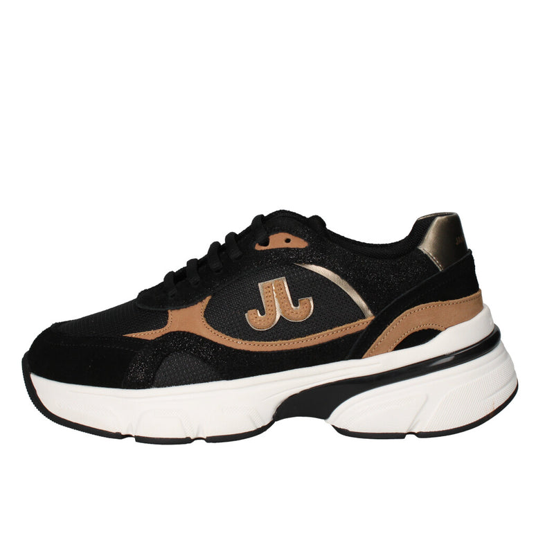JANET & JANET SNEAKERS Donna J-441 NERO E CUOIO