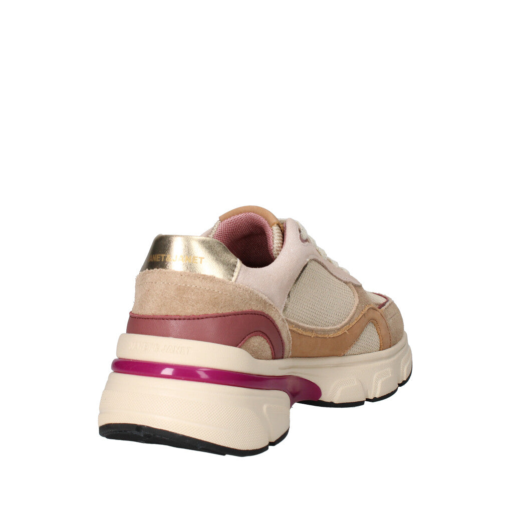 JANET & JANET SNEAKERS Donna J-441 BEIGE E OLD PINK