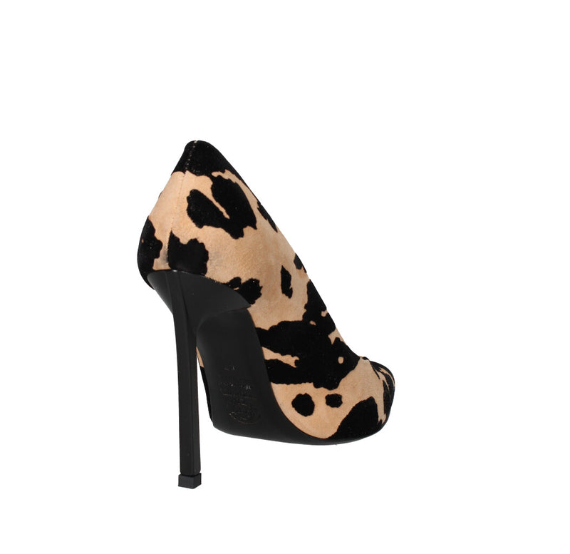 G.P BOLOGNA DECOLLETE' Donna 1104 MUCCA BEIGE NERO