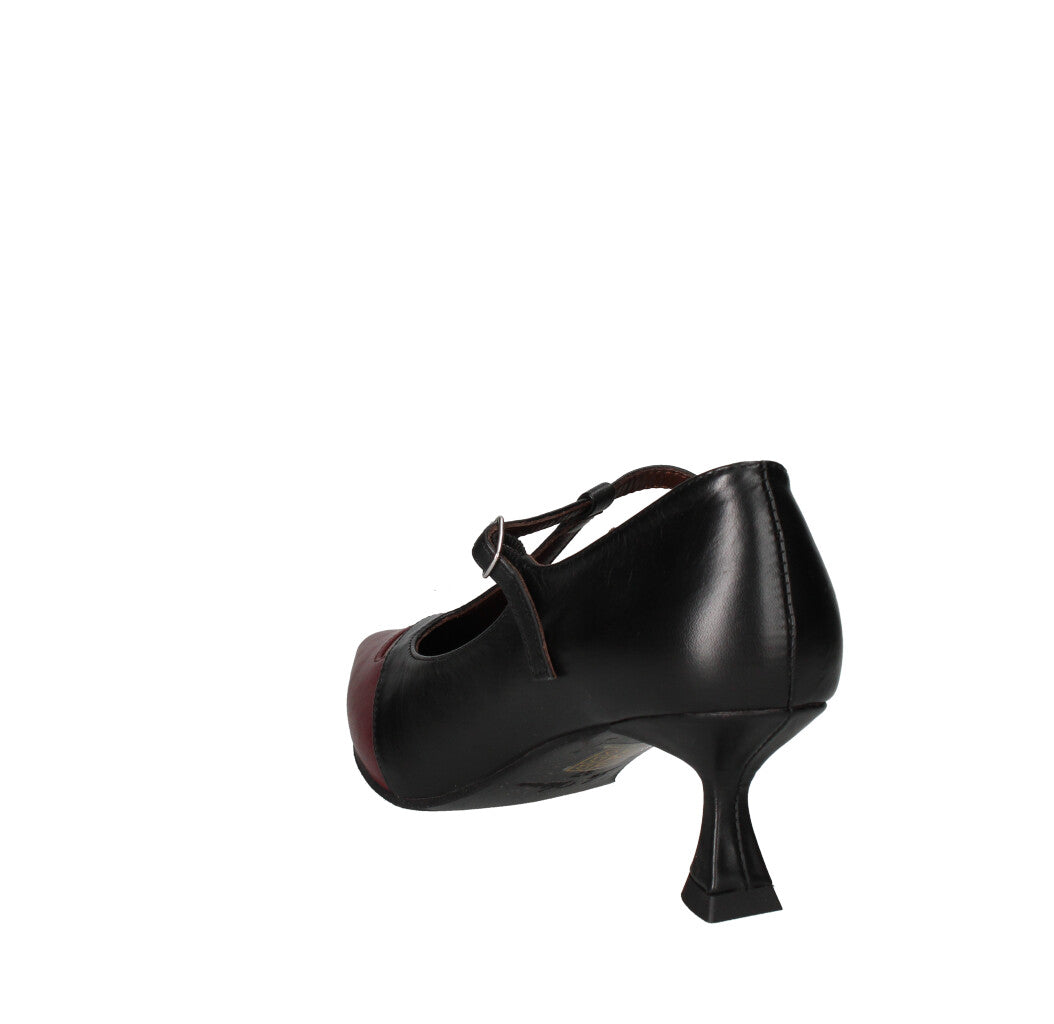 LA VITRINA DECOLLETE' Donna TAORMINA50B NERO E BORDÒ