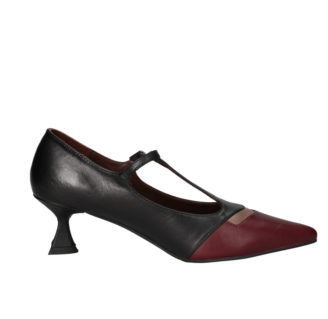 LA VITRINA DECOLLETE' Donna TAORMINA50B NERO E BORDÒ