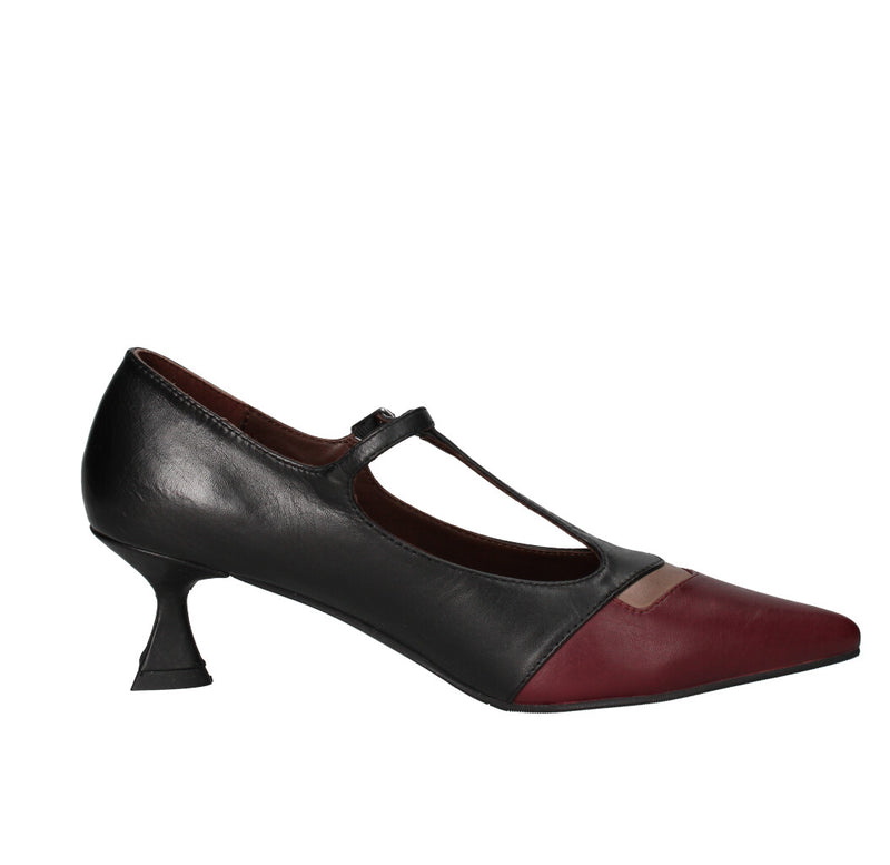 LA VITRINA DECOLLETE' Donna TAORMINA50B NERO E BORDÒ