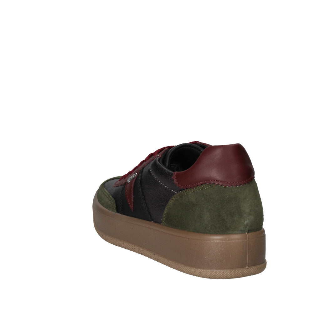 IGI&CO SNEAKERS Donna 8669911 VERDE NERO E BORDÒ