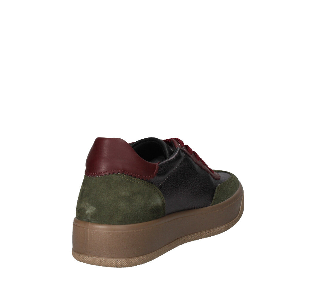 IGI&CO SNEAKERS Donna 8669911 VERDE NERO E BORDÒ