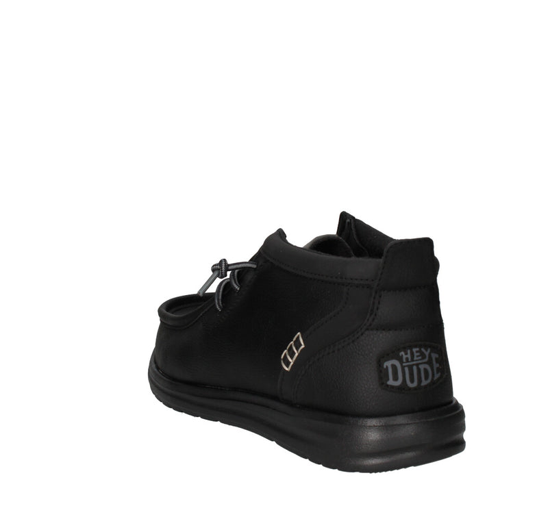 HEY DUDE SNEAKERS  WALLY MID GRIP NERO