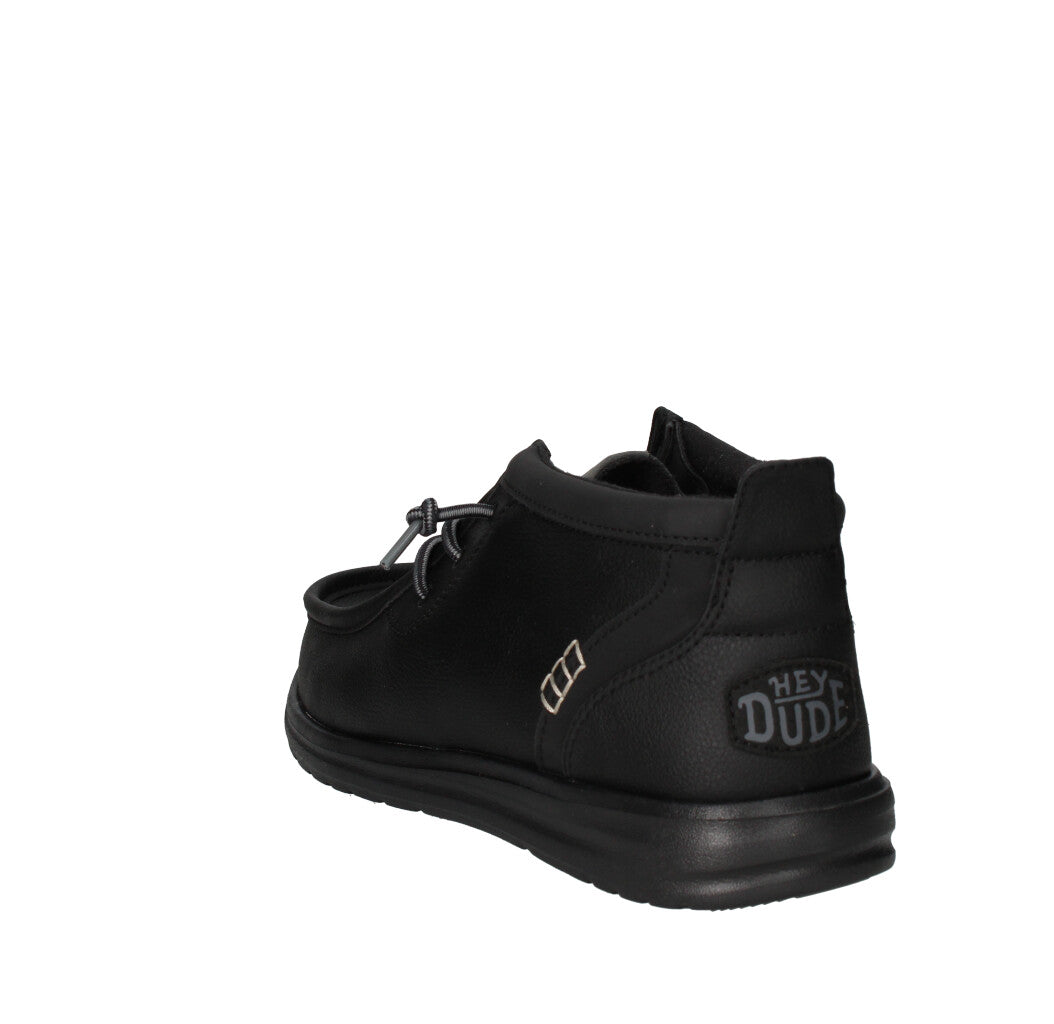HEY DUDE SNEAKERS  WALLY MID GRIP NERO