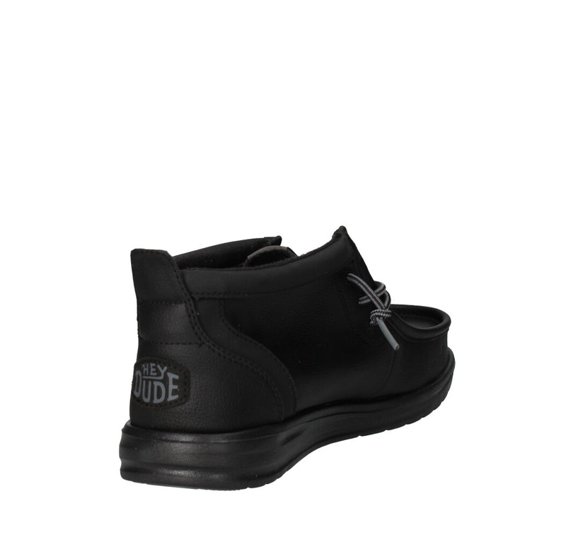 HEY DUDE SNEAKERS  WALLY MID GRIP NERO