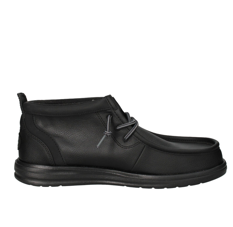 HEY DUDE SNEAKERS  WALLY MID GRIP NERO