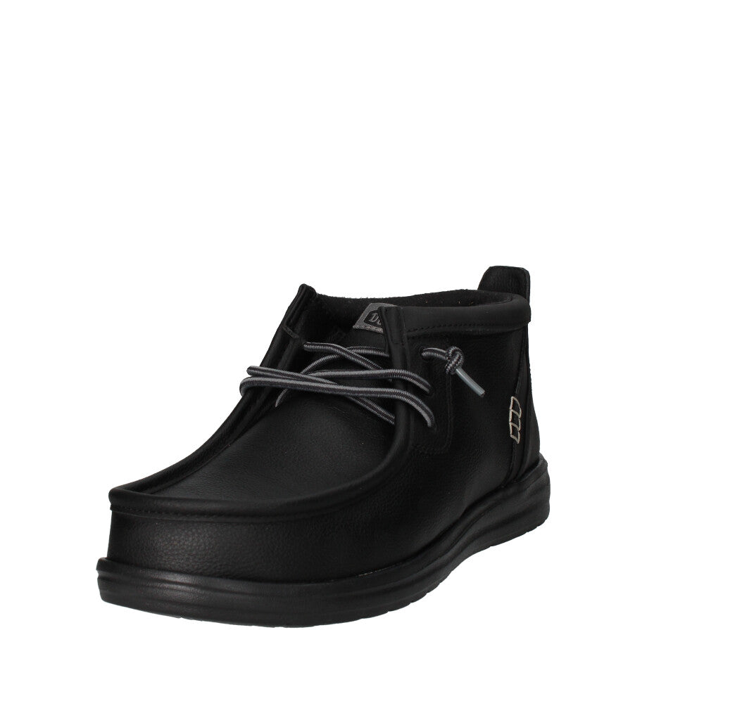 HEY DUDE SNEAKERS  WALLY MID GRIP NERO