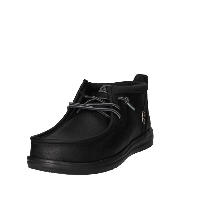 HEY DUDE SNEAKERS  WALLY MID GRIP NERO