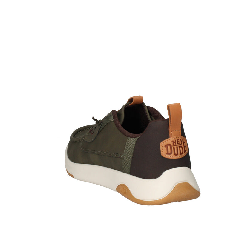 HEY DUDE SNEAKERS  WALLY DRIFT CLASSIC VERDE
