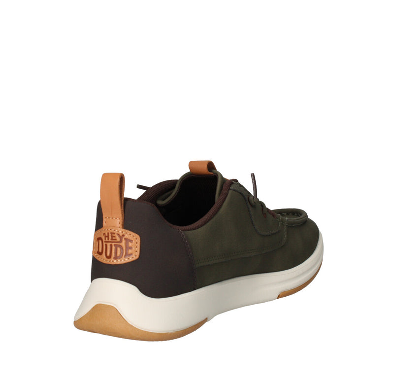 HEY DUDE SNEAKERS  WALLY DRIFT CLASSIC VERDE