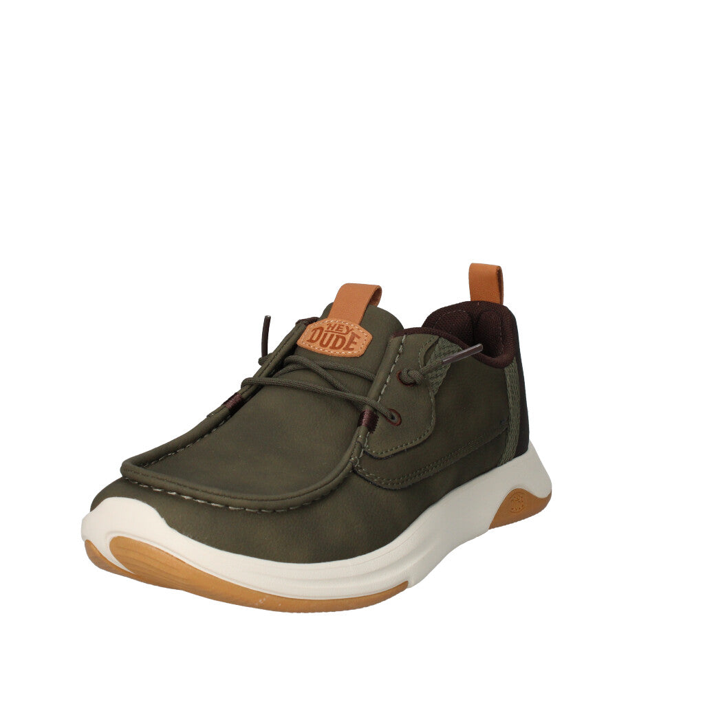 HEY DUDE SNEAKERS  WALLY DRIFT CLASSIC VERDE