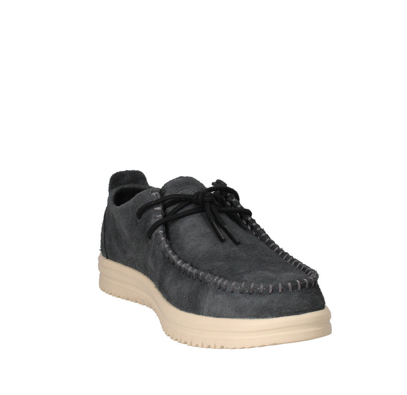HEY DUDE SNEAKERS  WALLY NXT MOC BLACK/WOOD ASH