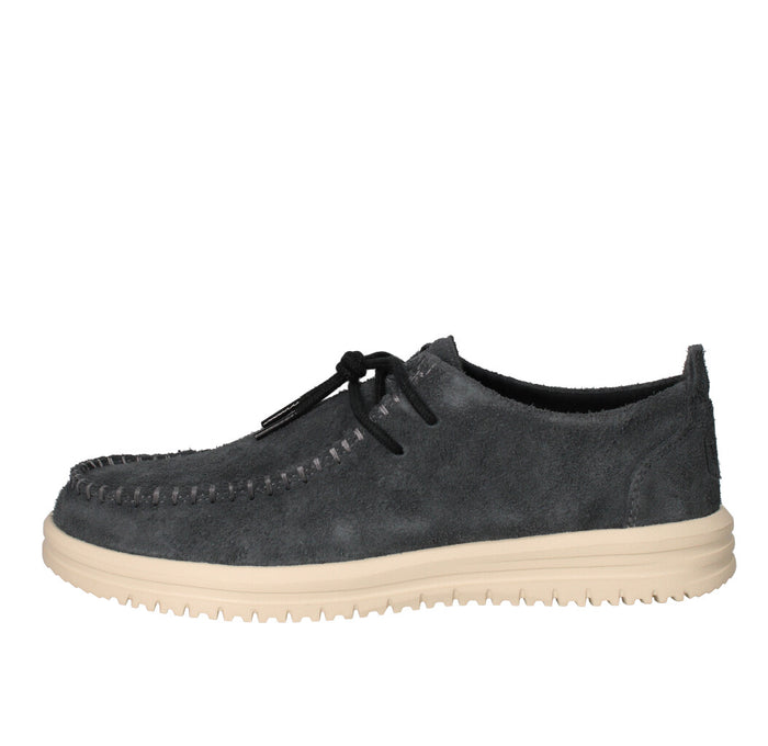 HEY DUDE SNEAKERS  WALLY NXT MOC BLACK/WOOD ASH