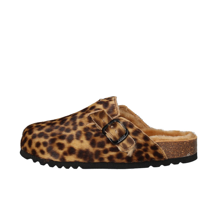 SCHOLL SABOT Donna FAE NEW F318142330 MACULATO BEIGE E NERO