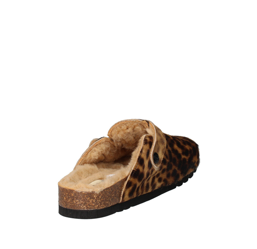 SCHOLL SABOT Donna FAE NEW F318142330 MACULATO BEIGE E NERO