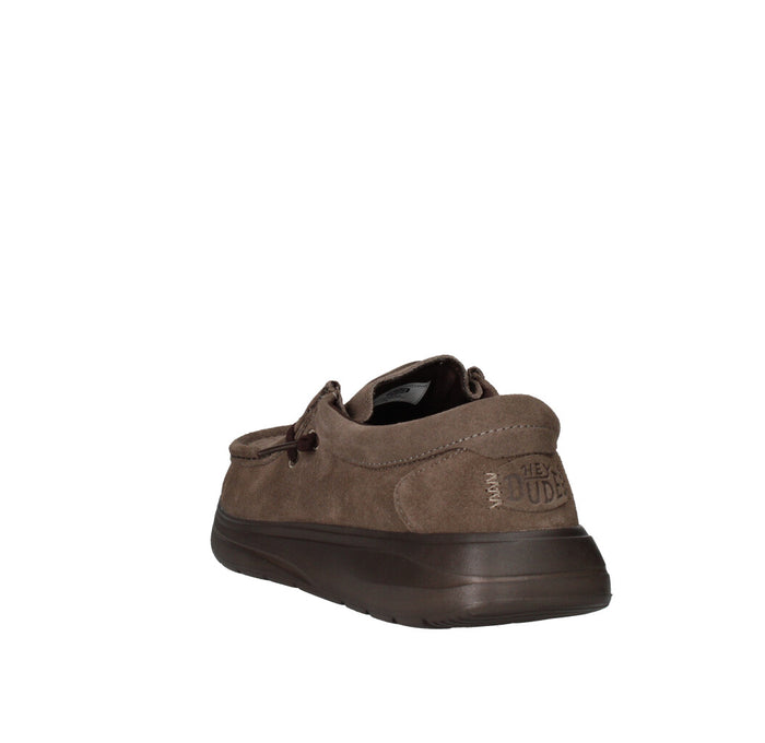 HEY DUDE SNEAKERS  WALLY COMF SUEDE TAUPE
