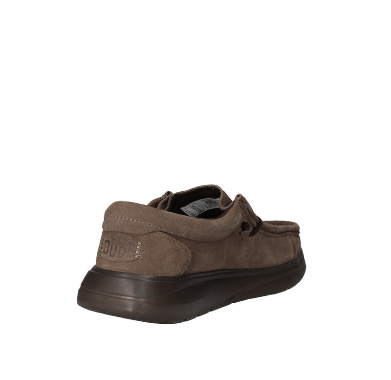 HEY DUDE SNEAKERS  WALLY COMF SUEDE TAUPE