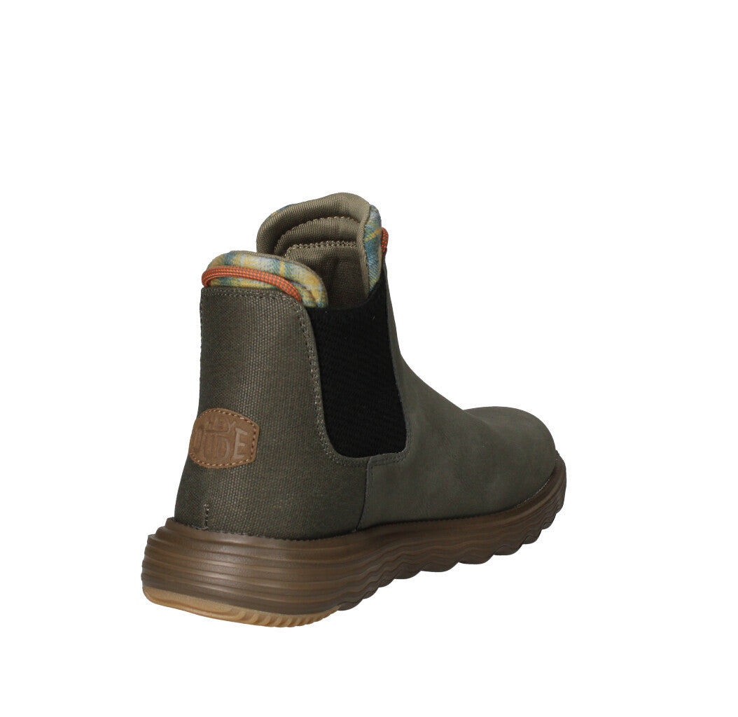 HEY DUDE STIVALETTO  BRANSON CLASSIC VERDE OLIVA