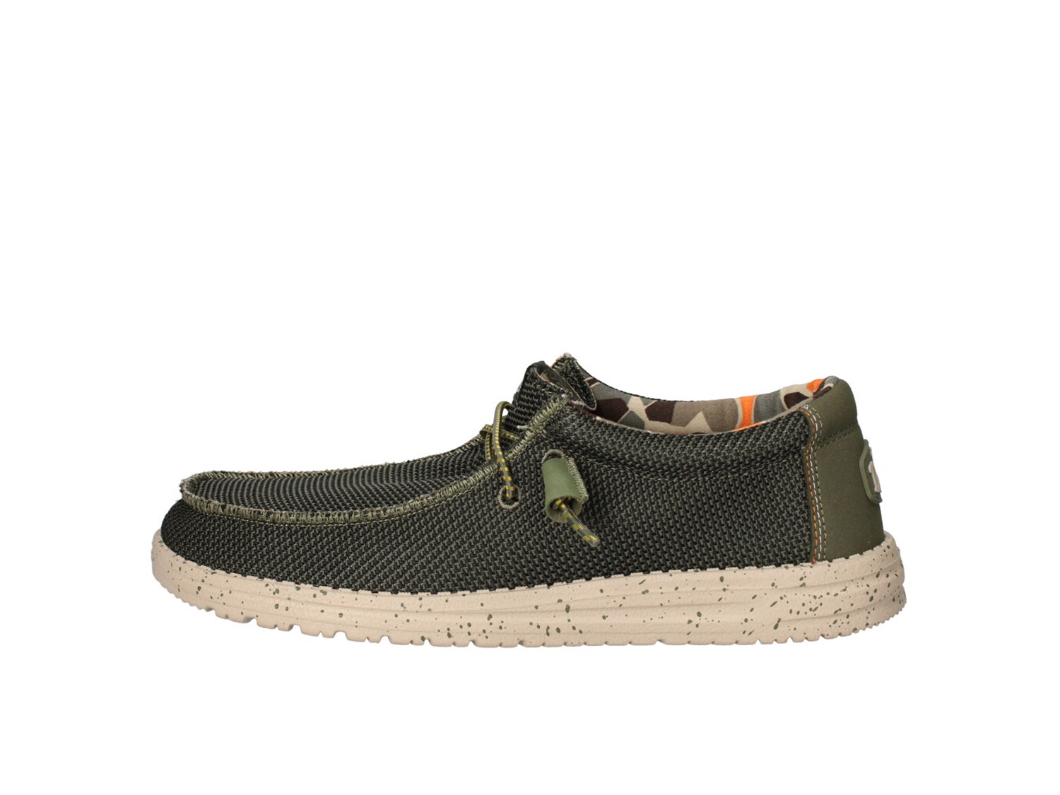 Hey Dude Wally Sox Stitch Pine Verde Scarpe Uomo Mocassino