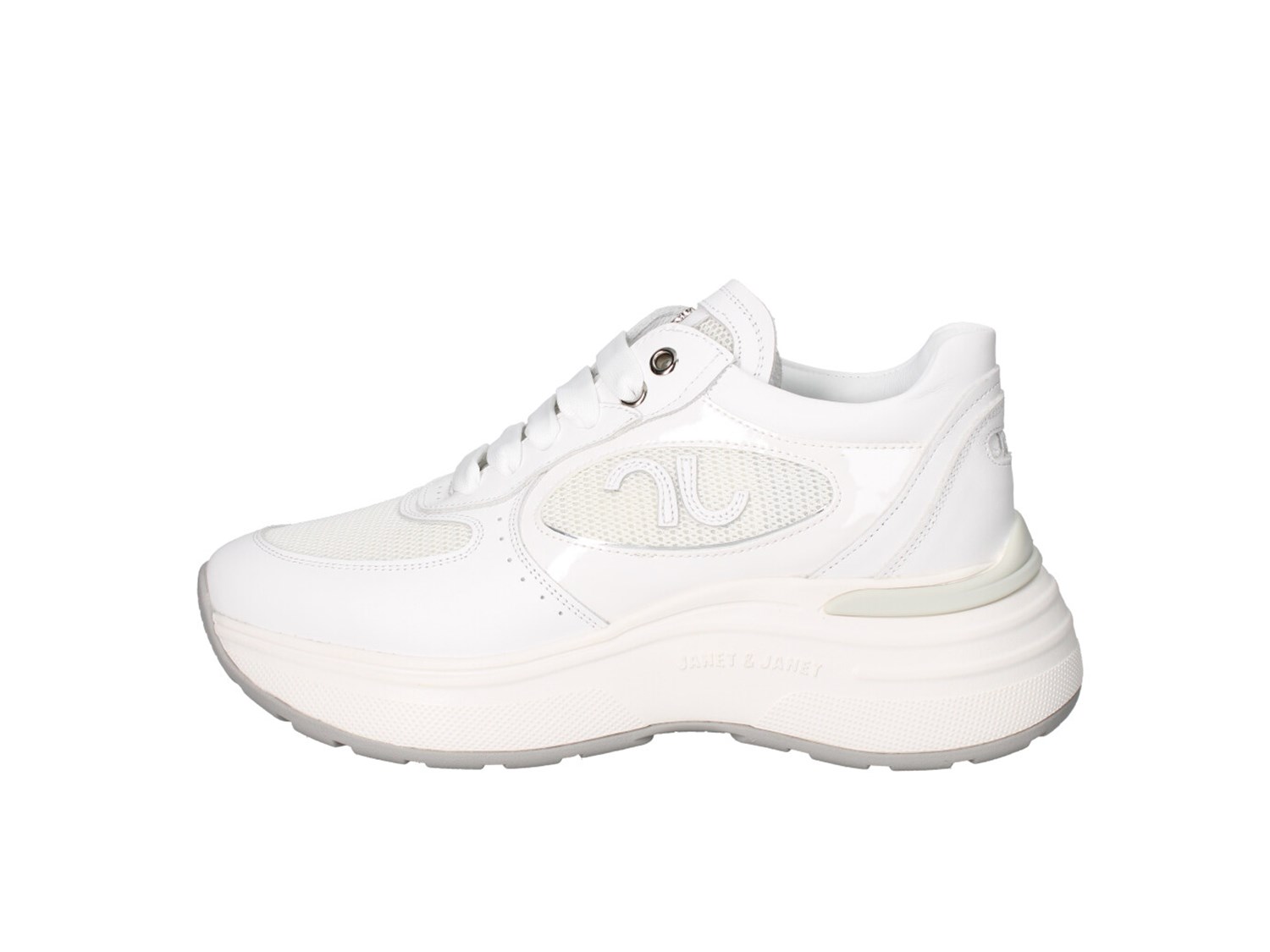 Janet & Janet J-061c Bianco Scarpe Donna Sneakers