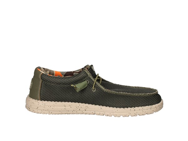 Hey Dude Wally Sox Stitch Pine Verde Scarpe Uomo Mocassino