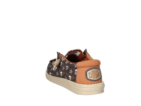 Hey Dude Wally Stars N Skulls Black/tan Disegno Teschi Scarpe Uomo Mocassino