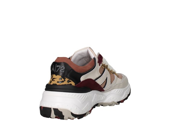 Accademia/72 Ac-040 Beige Cipria E Bordeaux Scarpe Donna Sneakers