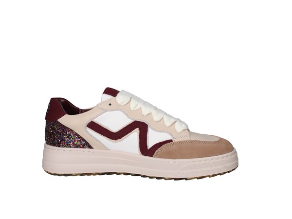 Accademia/72 Ac 032 Nocciola Beige E Bordeaux Scarpe Donna Sneakers