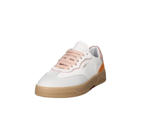 Janet & Janet J-091b Ghiaccio White Pink Scarpe Donna Sneakers